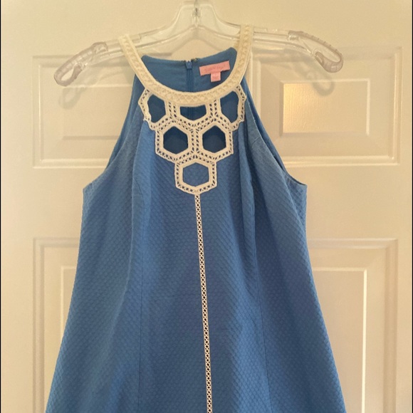 Beautiful blue white lily Pulitzer dress size 6 great condition - Picture 6 of 11